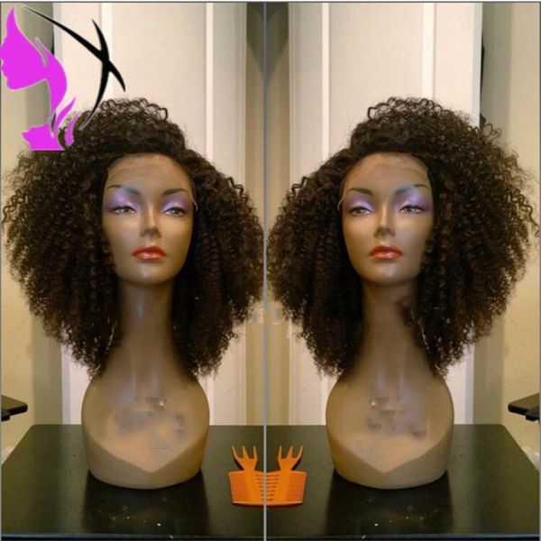 Kahverengi Kısa Kıvırcık Sentetik Peruk Kadınlar için Kısa Afro Kıvırcık Peruk Afrika Amerikan 14 inç Siyah Saç