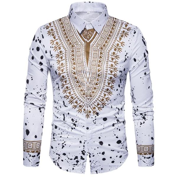 

2020 африканского платье man рубашка с длинным рукавом осенью зима рубахи базна традиционной африка одежда мод maxi мужской, Red