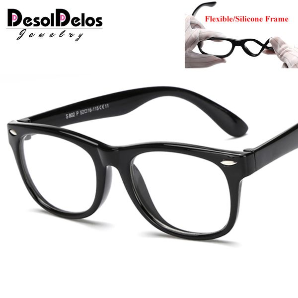 

kids optical glasses frame child boy girl myopia prescription eyeglass frames clear eyewear spectacle frame oculos 2019, Silver