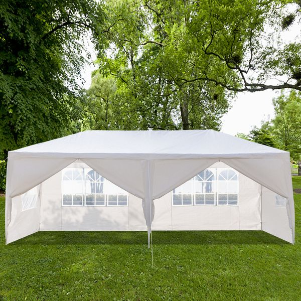 

10x20ft outdoor patio wedding tent 6 window walls zipper door canopy party heavy duty 3x6m waterproof gazebo pavilion cater events