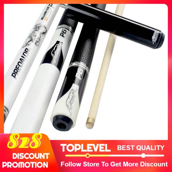 

pool cue billiard pool p6 5a canadian maple shaft 13mm/11.5mm tips 10mm with extension black/white color made in 2019