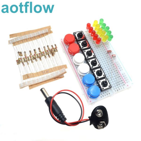 

smart electronics starter kit for arduino nano uno r3 mini breadboard led jumper wire button