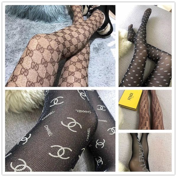 

Brand tocking for women black thin lady tight de igner brand female ock tran parent grid tocking box