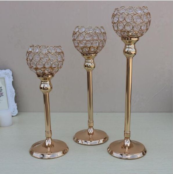 Wholesale Crystal Candle Holders Lantern Wedding Candelabra
