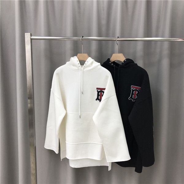 

19aw luxurious brands design bbr hooded hoodie men women fashion tb logos pullover casual streetwear sweatshirts outdoor sweatshirt, Blue;black