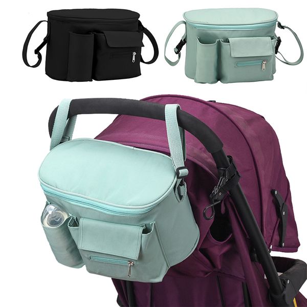 

baby stroller bag organizer mommy travel bags accessories toddler waterproof milk bottle diaper nappy pram stroller hanging bag