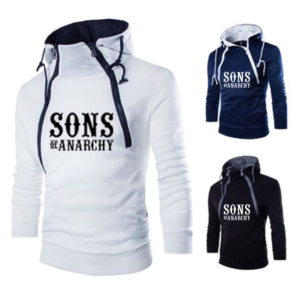 

new 2020 spring autumn men's hoodies soa sons of anarchy the child sons skull printed men's hoodies casual sportswear y