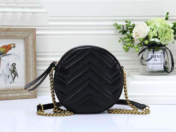 

2019 brand fashion designer woman bags simple generous chain bag classic trend round bread bag tassel bag