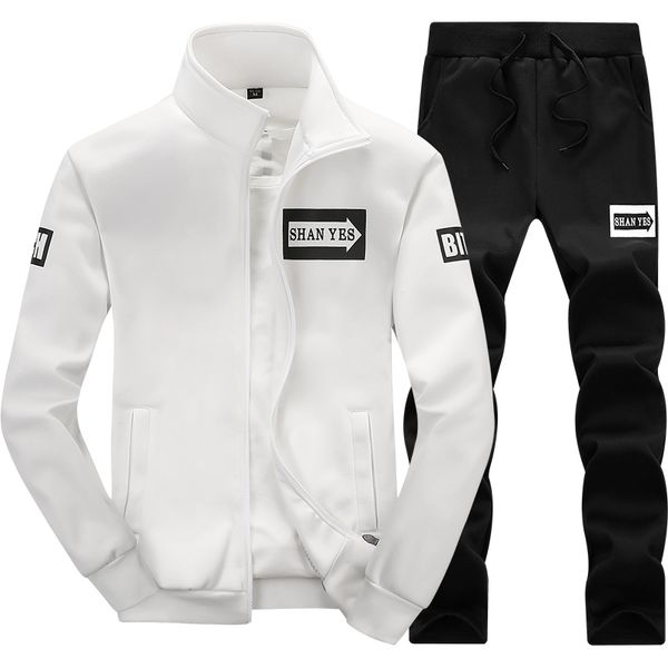 

luxury tracksuit the spring and autumn new men's sportswear suit long sleeved coat sweater baseball student male sports suit jacket tro, Gray