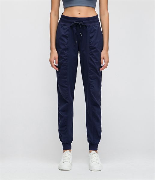 

LU-083 Женщина кулиская спорт Бег Брюки Сыпучего Dance Studio Jogger Йога Брюки Gym Fitness Леггинсы Плюс Размер падение Доставка