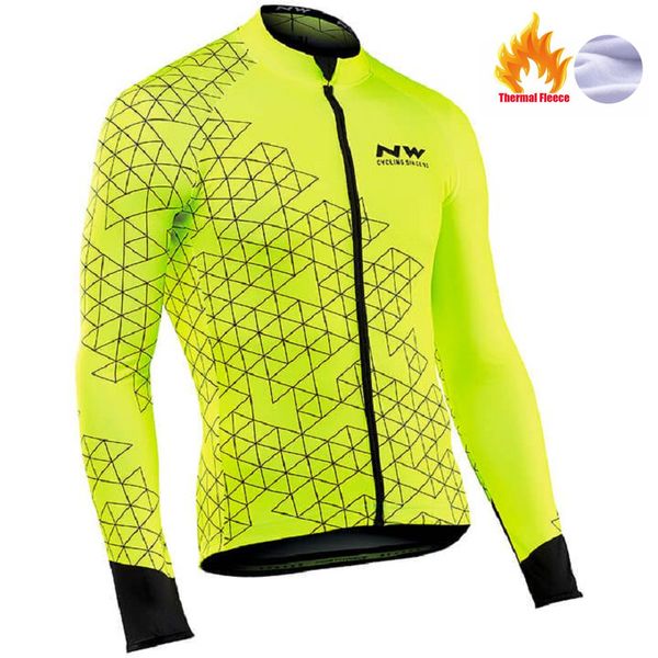 

nw 2020 задействуя джерси зимняя термальная руно велосипедов велоспорт джерси куртка теплая зима вью велосипед одежда northwave, Black;red