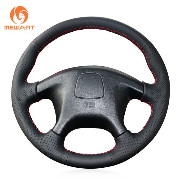 

mewant black artificial leather car steering wheel cover for mitsubishi pajero old mitsubishi pajero sport