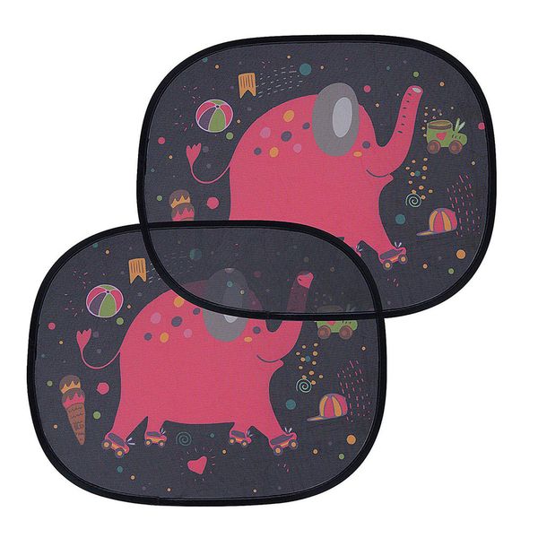 

44x35cm accessories windshield side electrostatic adsorption cartoon easy install mesh darkening car sun shade removable cute