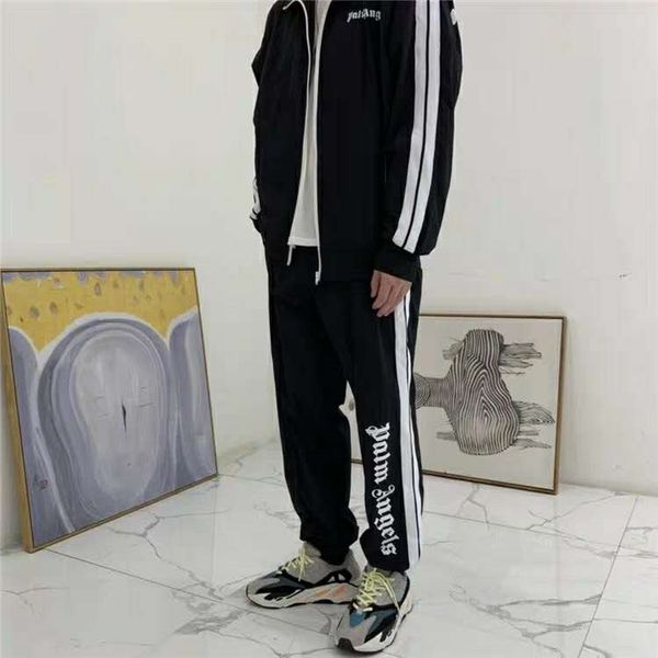 

Designer Palm Angels Prints Mens Pants Candy Color Waist Sashes Pants Fashion W L Couple Clothing
