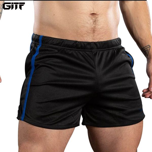 

gitf shorts men running quick dry workout bodybuilding gym running shorts sports jogging 2019 pocket tennis training, Black;blue