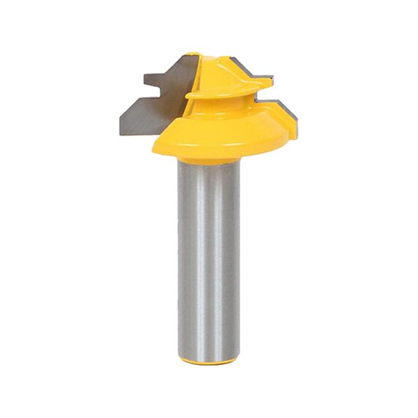 

woodworker lock miter router bit 1/2 inch woodworking carbide molding router bit width 1-3/8" woodwork drill bit milling cutter tools