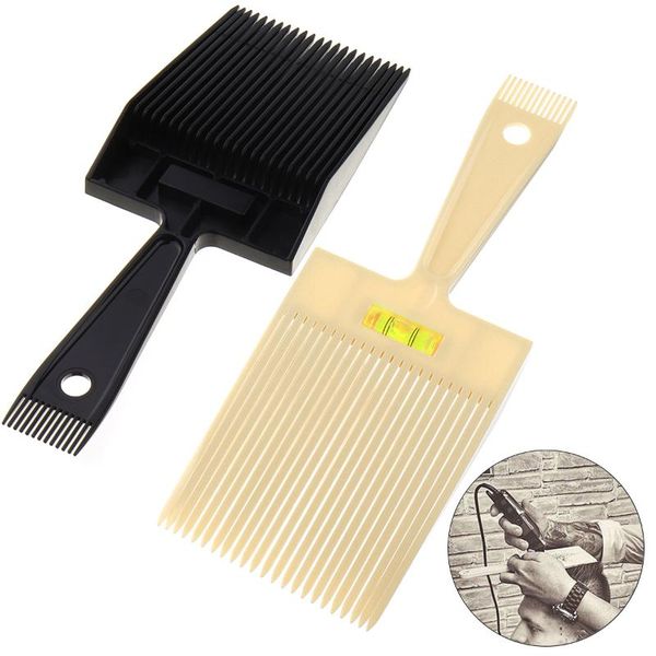 

flat wide tooth hair comb with level instrument barber cutting dyeing coloring pigment mixing coating pro salon g0310, Silver