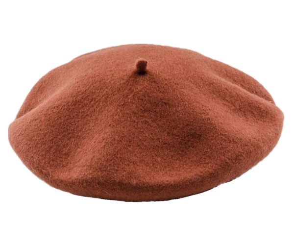 

doubchow женщин 100% шерсть французский стиль берет hat beanie cap 2018 зимние теплые юниоры девушки сплошной цвет mint green baret flat hat, Blue;gray