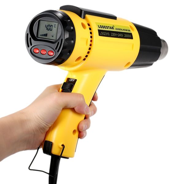 

2000w ac220 lodestar digital electric air gun temperature-controlled heat ic smd quality welding tools adjustable + nozzle