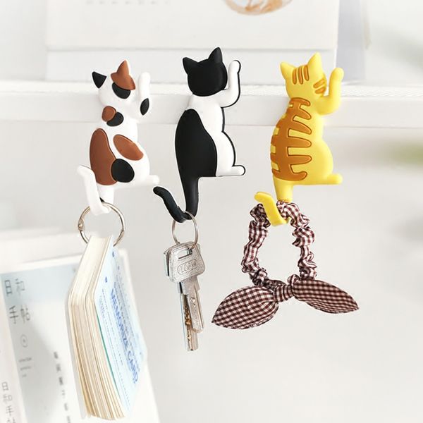 

creative multifunction cat/dog magnetic wall mount keys hook fridge magnet hanging hook door decor new