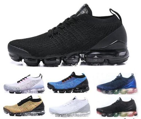 

2019 2020 chaussures moc 2 laceless 2.0 running shoes triple black designer mens women sneakers fly white knit cushion trainers zapatos