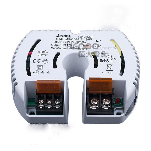 

MHEN JINDEL AC100-240V к DC12V 12W 20W 40W 60W постоянного напряжения Светодиодный драйвер питания д