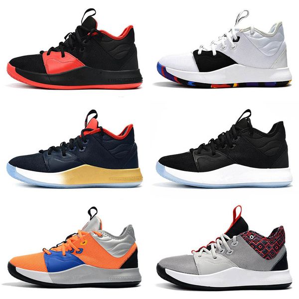 

2019 New Paul George PG 3 3S PALMDALE III P.GEORGE Basketball Shoes Cheap PG3 Starry Blue Orange Red Black Sports Sneakers Size 40-46