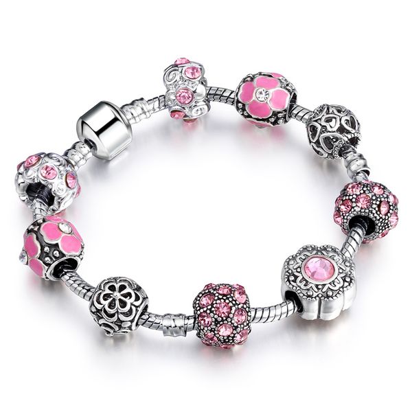 

molinuo new trendy bead bracelet 18-20cm female charm bracelet party wear can send friends and family beautiful, Black