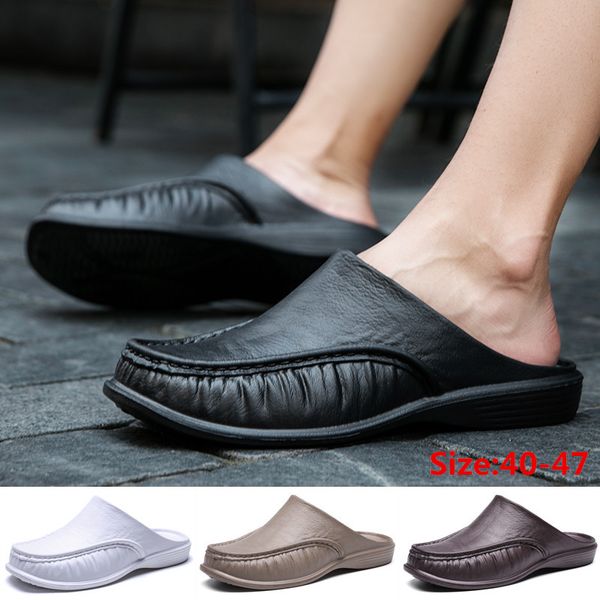 

men's fashion clogs sandals breathable flats home leisure slippers water shoes