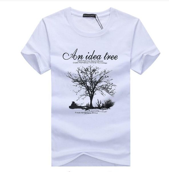 

2018 men's t-shirts plus sizes s-5xl tee shirt homme summer short sleeve men t shirts male shirts camiseta t shirt homme, White;black