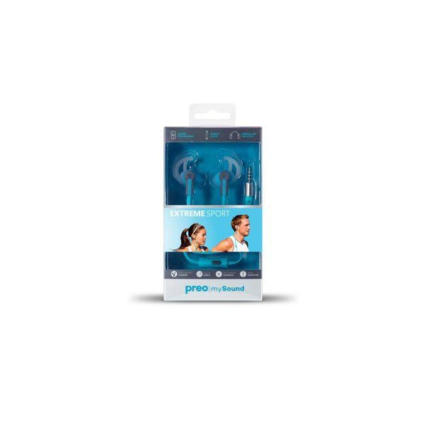 

preo my sound ms10 earbuds sport headset blue