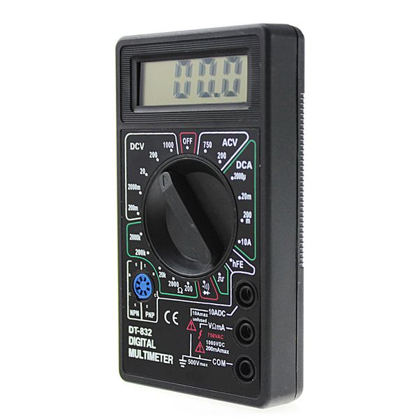 

professional dt832 digital multimeter lcd dc ac voltmeter ammeter ohm tester
