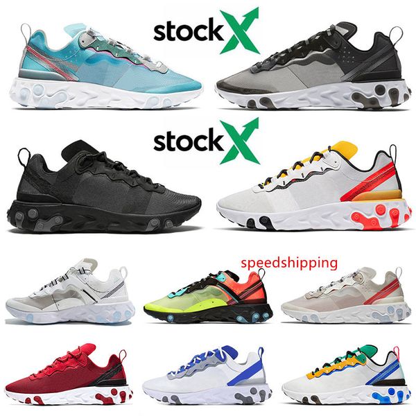 

react element 55 undercover 87 кроссовки для мужчин женские эпические кроссовки тройной черный белый камуфляж антрацит парус дизайнер кроссо