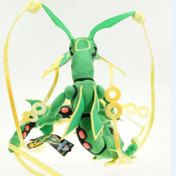 

80cm mega rayquaza black rayquaza animal plush peluche doll with skeleton soft stuffed toy christmas gift for children