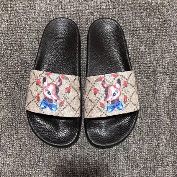 

2019 men women sandals size 35-48 fashion ruber leather luxury sandals flat slides heel leather beach shoes open toe non slip soft bottom, Black