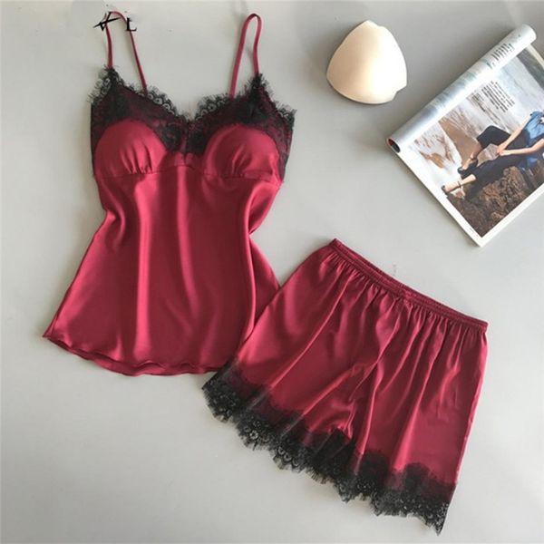 

new fashion womens lady v-neck lace lycra sleepwear lingerie nightdress pajamas sets underwear solid summer sleeveless, Blue;gray