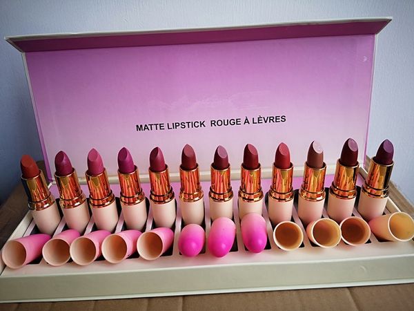 Acheter Marque New Mc Matte Rouge à Lèvres Kits Cadeau Dans Rouge Un Levres Naturel Hydratant Liquide Rouge à Lèvres Ensembles Brillant à Lèvres