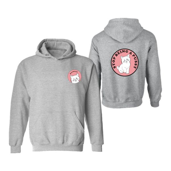 

дизайнер роскошные мужские толстовки с печатным рисунком одежды со средний палец кошка дешевые фд любитель кошек набор pollover свитер с кап, Black