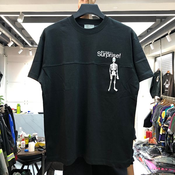 

surprise t shirt pocket embroidery men women hip hop surprise t-shirt japan style funny skulls tees gunn, White;black