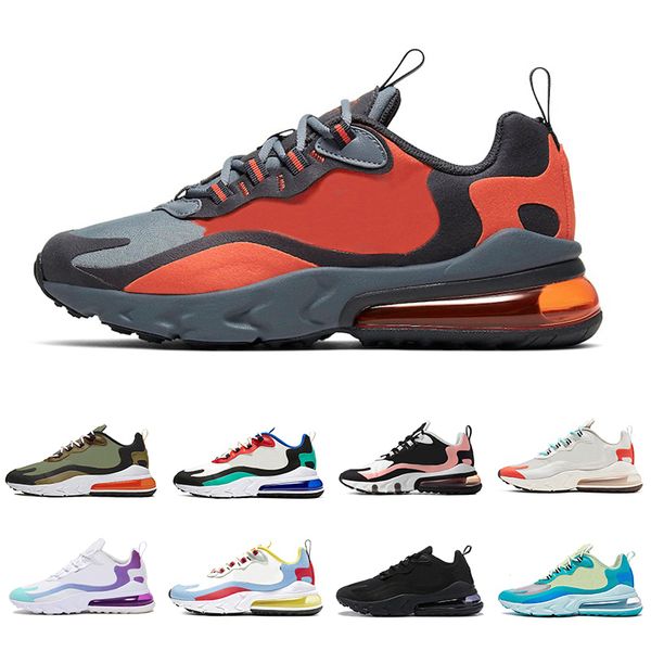 

Grey and orange 270 react men running hoe in my feel bauhau optical triple black white men women trainer port outdoor neaker 36 45, Black;green