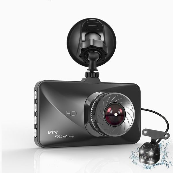 

2019 new dash cam dual lens 3inch ips car dvr full hd 1080p camera dashboard recorder 170 degree night vision auto video vehicle