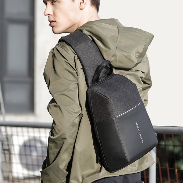 

usb sling сумка мужчины crossbody мешки плеча высокого качества водонепроницаемый лето короткие поездки мужской грудь сумка