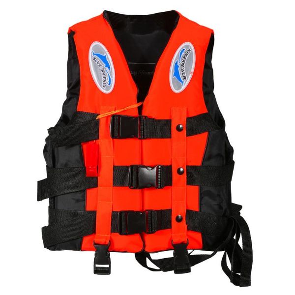 

universal polyester life jacket swimming boating ski vest+whistle outdoor practical life jacket whistle
