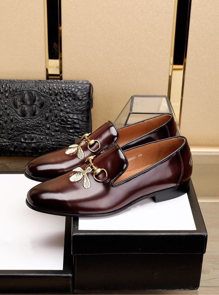 

luxurys brand men leather shoes italian handmade formal shoes men lace up pointed toe office work wedding oxford shoes for men, Black