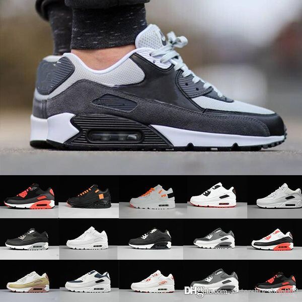 

2018 cushion 90 running shoes men 90 new sneakers sports shoe size 40-45