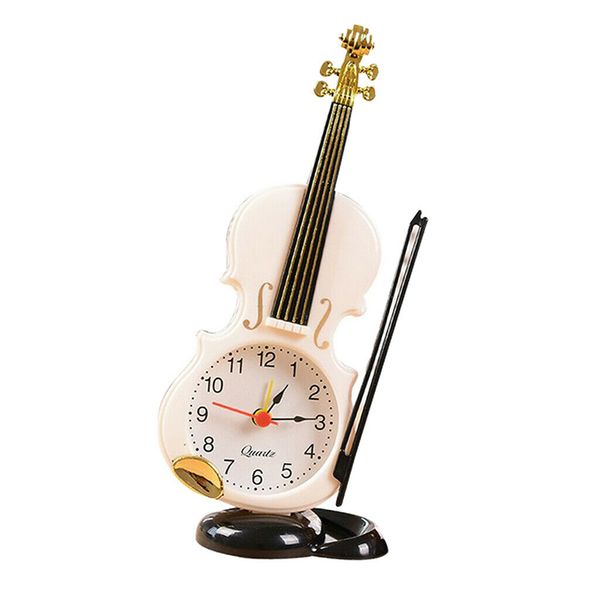 

1pcs creative violin desk alarm clock stand for home bedroom office decoration
