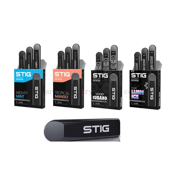 

VGOD STIG PODS Disposable Vape Device E-cigarette Kits 3pcs/Pack 1.2ml 270mAh Battery Vape Pen Kit Disposable E-Cig High Quality In Stock!!