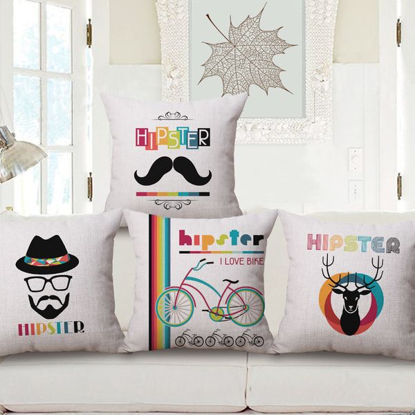 

come picture customized cotton pillow tide male printing cushion pillow