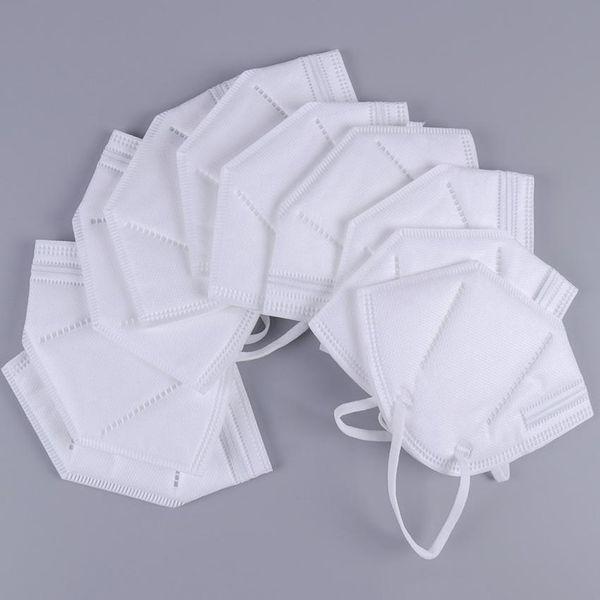 

disposable mouth face kn95 mask 95% filtration non-woven fabric protective masks for dust particles pollution ears wearing