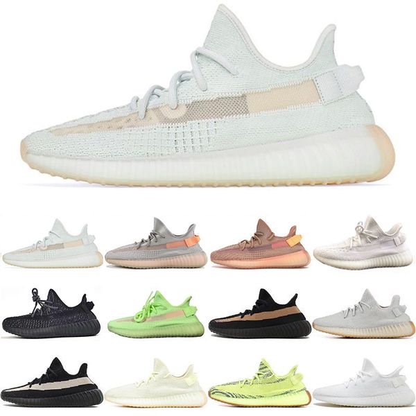 

Kanye West Women Mens Running Shoes Static Hyperspace True Form Clay Black White Jogging Sports Mens Designer Shoes Size 36-47